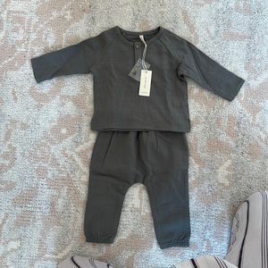 Quincy Mae set (Zion shirt and woven pant)